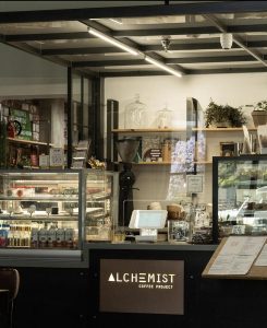 Alchemist Coffee Project retail partner at The Pearl apartments in Koreatown, Los Angeles