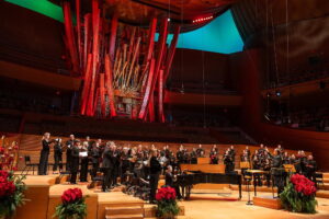 LA Master Chorale at Walt Disney Concert Hall near The Pearl apartments in Koreatown, Los Angeles 