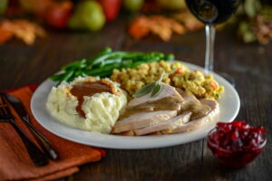 Lawry's The Prime Rib Thanksgiving near The Pearl apartments in Koreatown, Los Angeles  