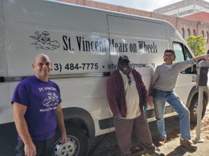 St. Vincent Meals on Wheels charity near The Pearl apartments in Koreatown, Los Angeles  