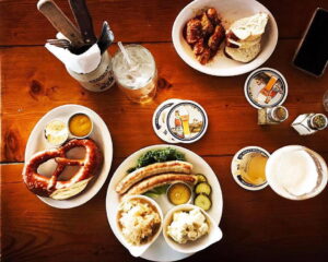 Wirtshaus German restaurant not far from The Pearl apartments in Koreatown, Los Angeles