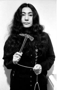  Yoko Ono exhibition at The Broad near The Pearl apartments in Koreatown, Los Angeles 