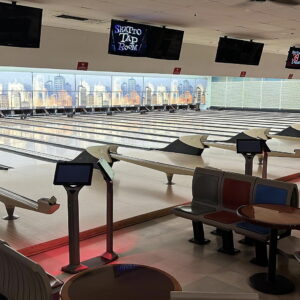 Shatto 39 Lanes bowling alley near The Pearl apartments in Koreatown, Los Angeles 