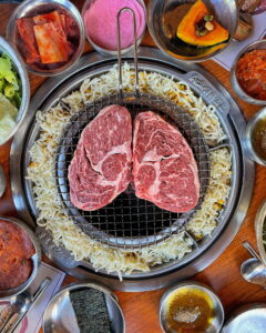 Baekjeong Korean BBQ near The Pearl apartments in Koreatown, Los Angeles 