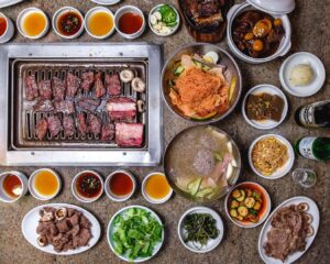 Chosun Galbee Korean BBQ near The Pearl apartments in Koreatown, Los Angeles 