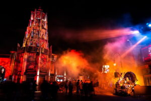 Halloween Horror Nights at Universal Studios Hollywood not far from The Pearl apartments in Koreatown, Los Angeles 